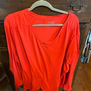 Sky Women's Vibrant Red Long Sleeve Top